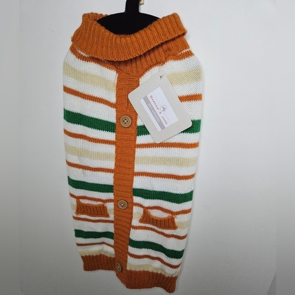BARKER & JANE PET APPAREL Sweater Size M up to 27 lbs Back Length 16" Autumn - Picture 4 of 12